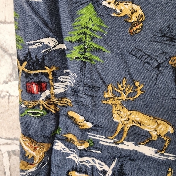 Eddie Bauer Flannel PJ Pants Outdoors Fishing Hunting  Blue Size Large - Picture 10 of 11